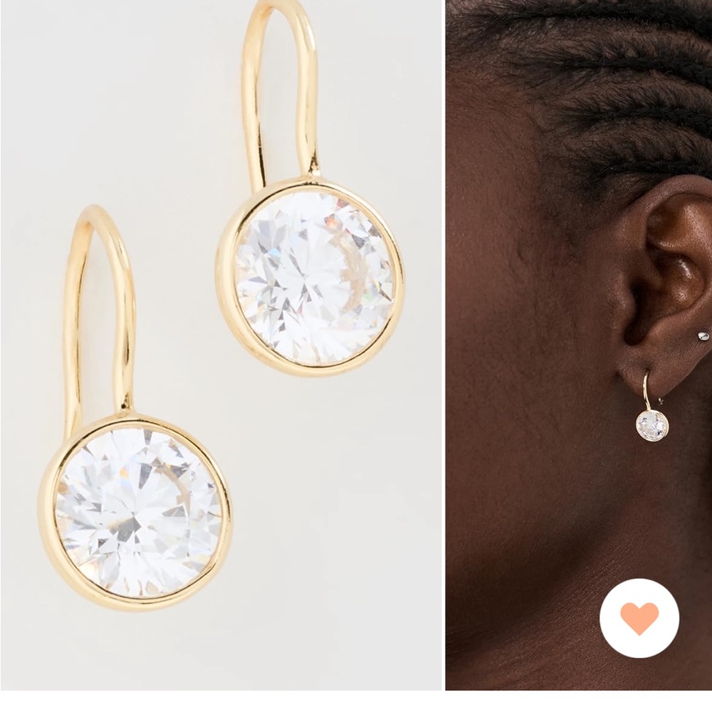 SHASHI Gold and Silver Crystal Earrings